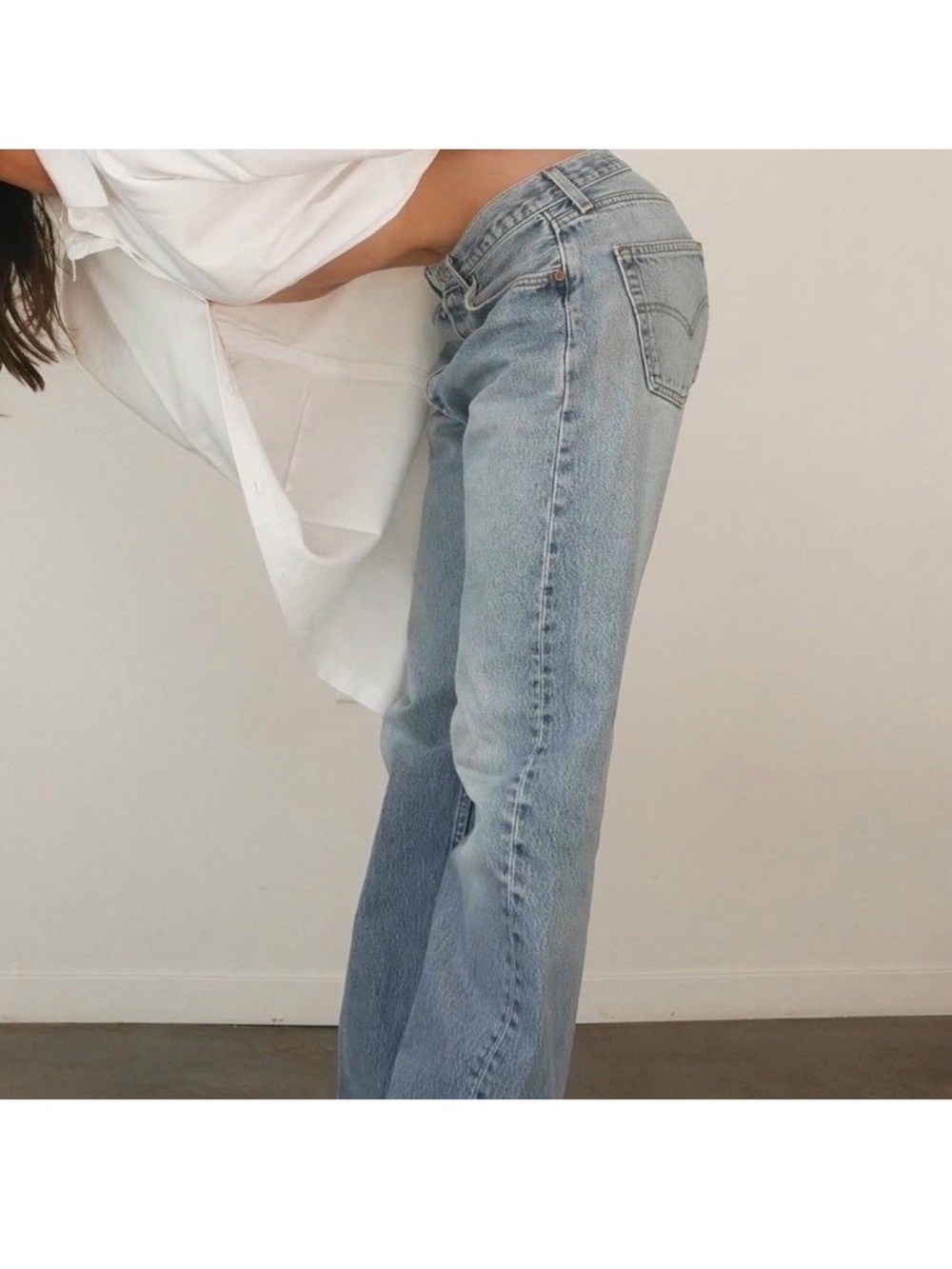 EB Denim Reconstructed Vintage Low-Rise Jeans